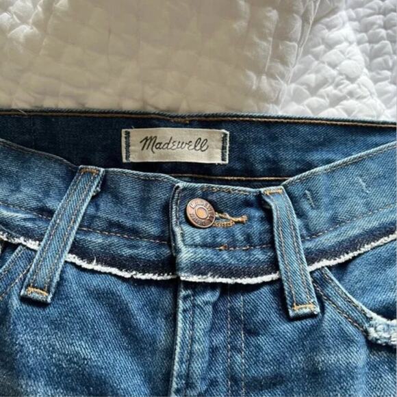 Madewell Retro High Rise Crop Bootcut Jeans: Knee-Rip Edition - Picture 8 of 10